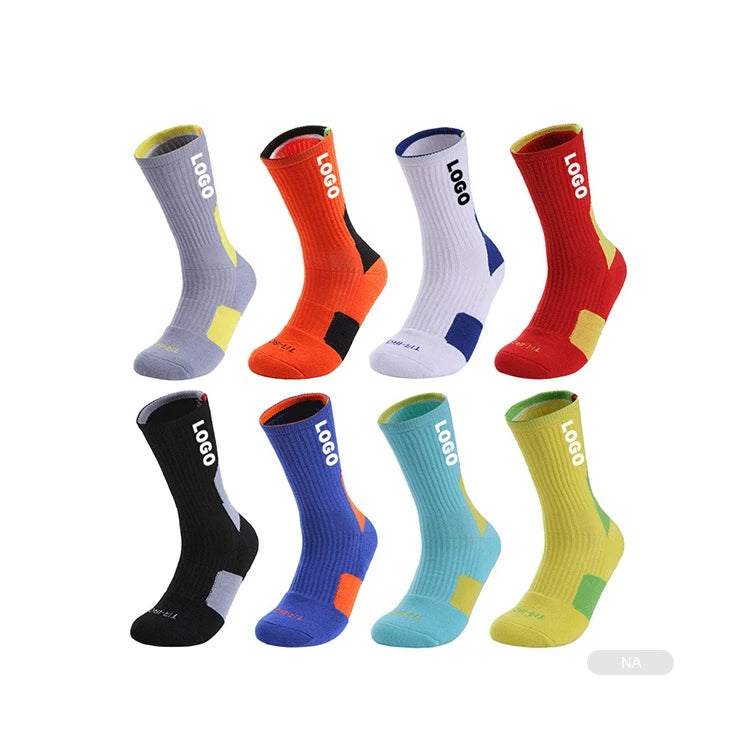 Custom Terry Sole Socks | Cotton Bamboo Basketball Sox
