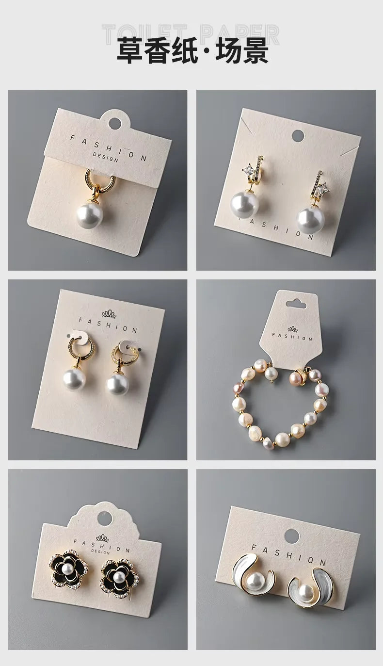 Custom Paper Jewelry Display Cards with Logo | MOQ 100