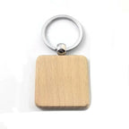 Custom Solid Wood Keychains | Laser Engraved Logo | 1,000-Piece MOQ | Promotional & Hospitality