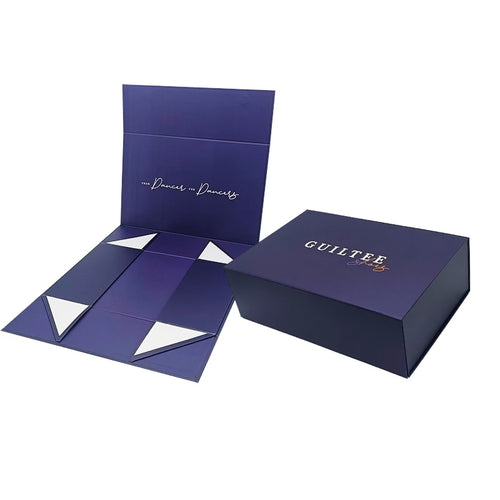 Custom Foldable Magnetic Gift Boxes: 2 MOQ, 20-Day Production | Recyclable Cardboard Packaging for Shoes & Clothes