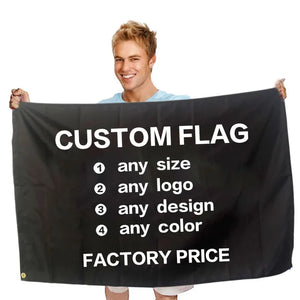 Wholesale Custom 3x5ft Flags | Polyester National Flags | 2 MOQ | Pantone Printing