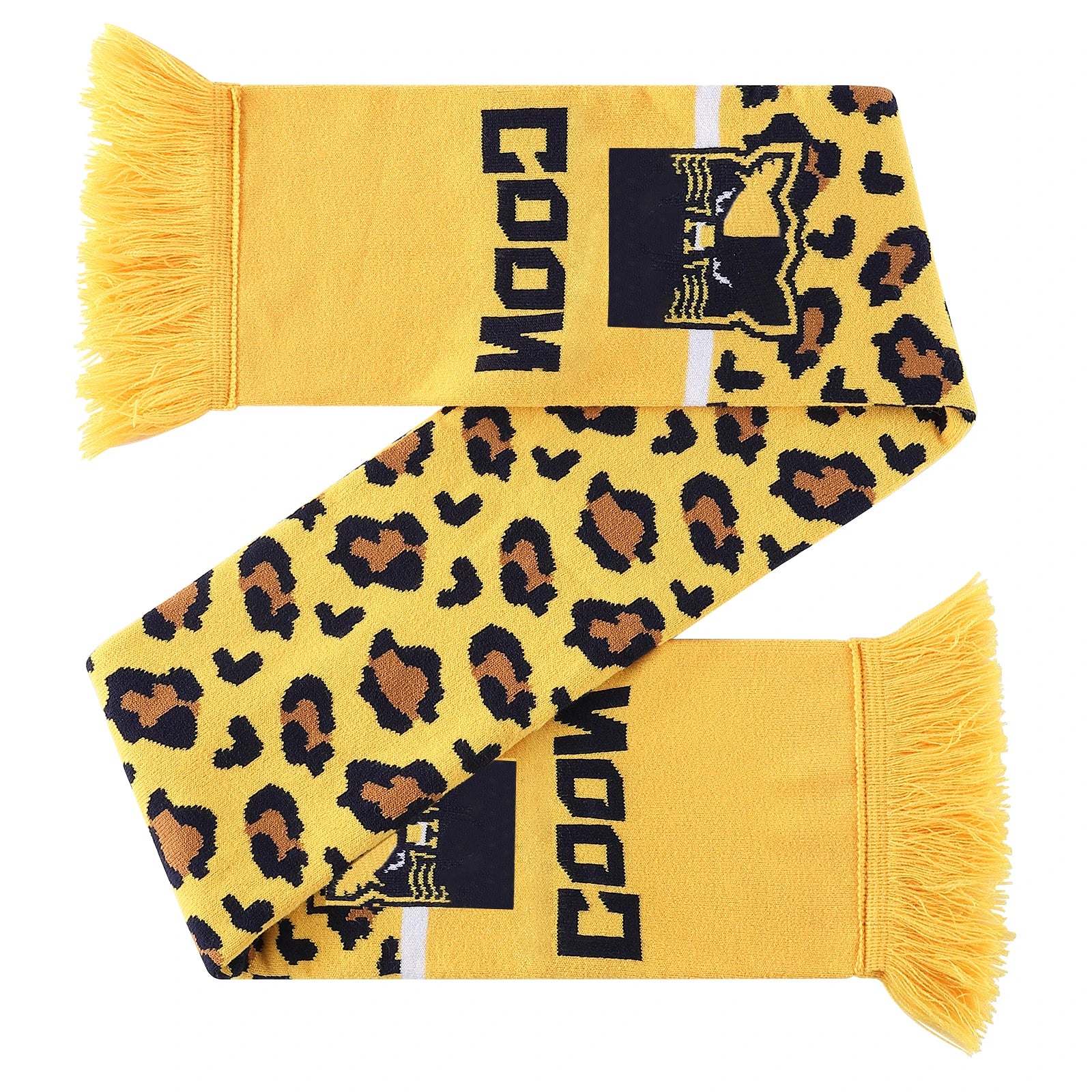 Custom Jacquard Fan Scarves | 100-Piece MOQ & 15-Day Lead Time | Team Logo & Slogan | Sports