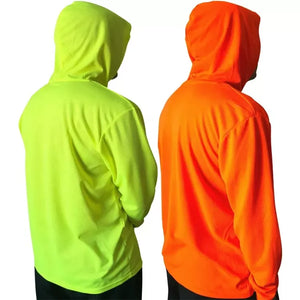 Custom Hi-Vis Dry Fit Work Shirt – Long Sleeve Safety Shirt With Reflective Tape