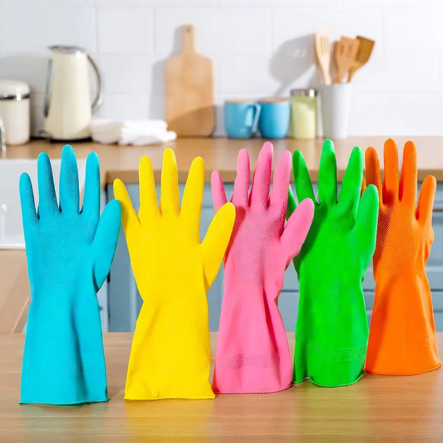 Custom Latex Dishwashing Gloves | 5,000 MOQ | 10-Day Lead