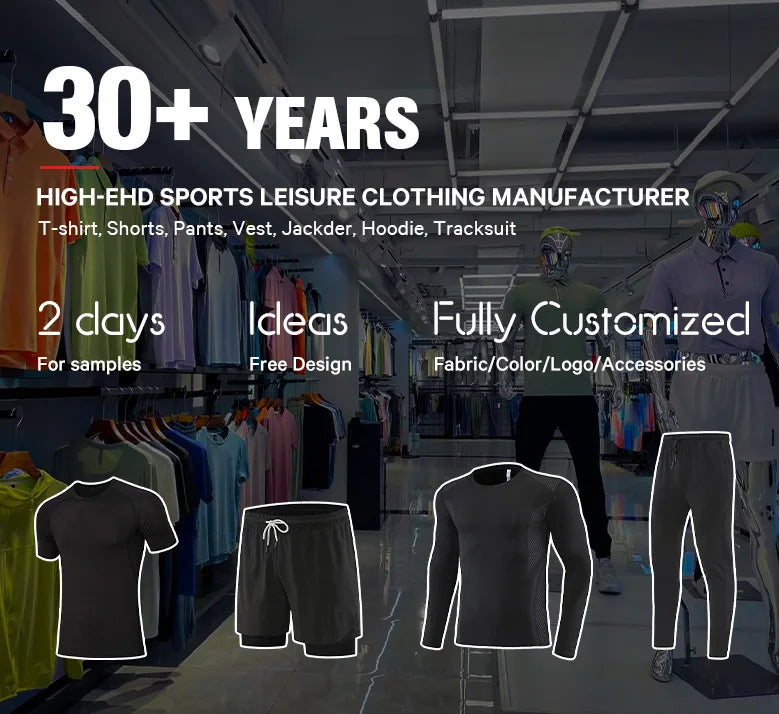 Custom Compression Fitness Sets with Logo | MOQ 50 | 15-Day Lead