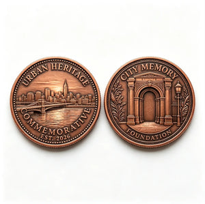 Custom 3D Relief Commemorative Coin | Bronze Metal Souvenir
