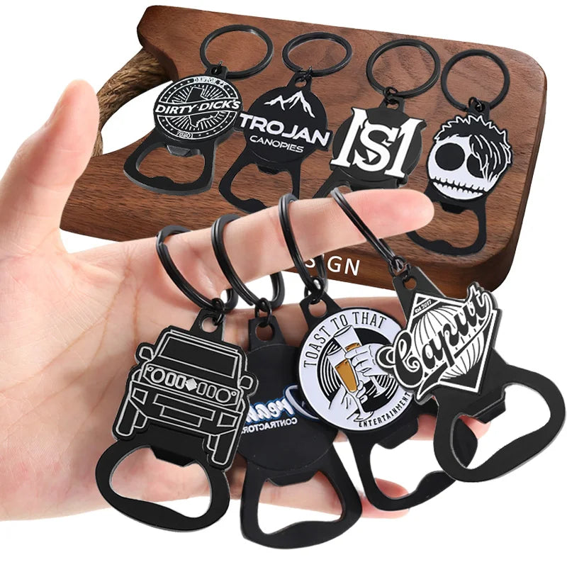 Custom Bottle Opener Keychain | 3D Zinc Alloy | 50 MOQ | 15-Day Lead