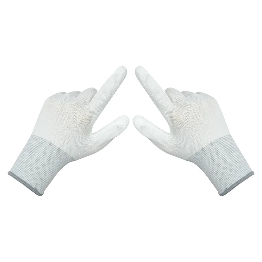 Knitted Polyester Mechanical Construction Gloves Customizable Safety Work Gloves