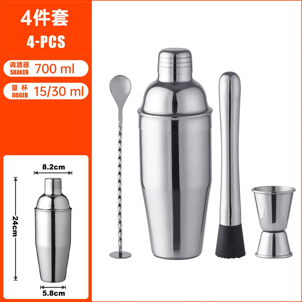 16-Piece Barware Set with Bamboo Stand | 700ml Shaker | 100 MOQ