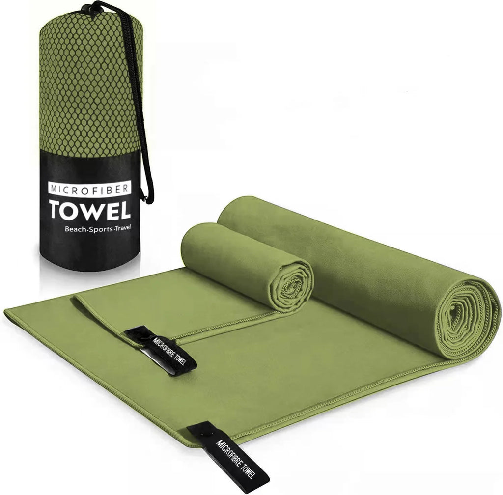 Custom Microfiber Sport Towel with Logo | Quick-Dry, 200gsm, 50 MOQ, 6 Sizes