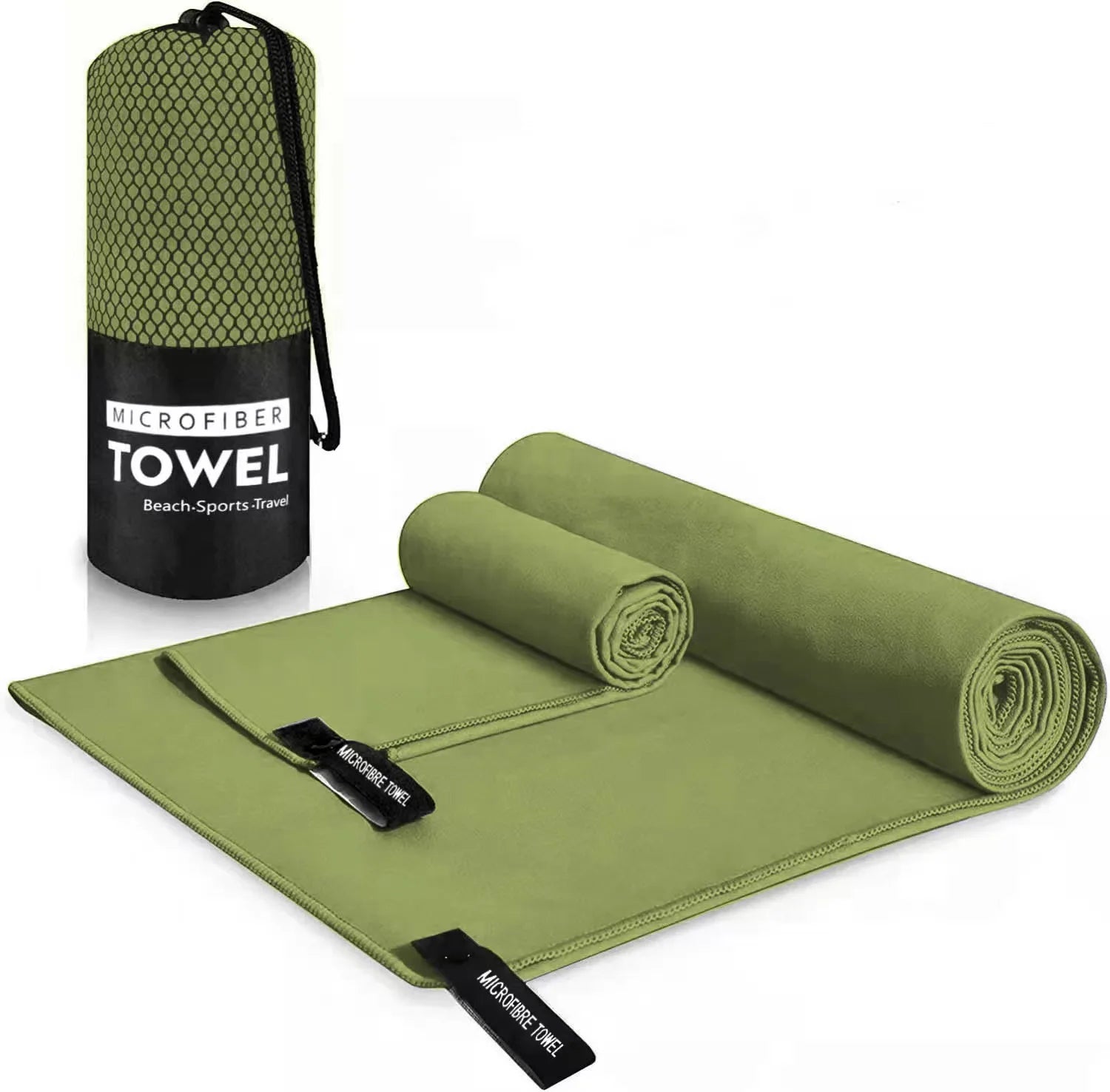 Custom Microfiber Sport Towel with Logo | Quick-Dry, 200gsm, 50 MOQ, 6 Sizes