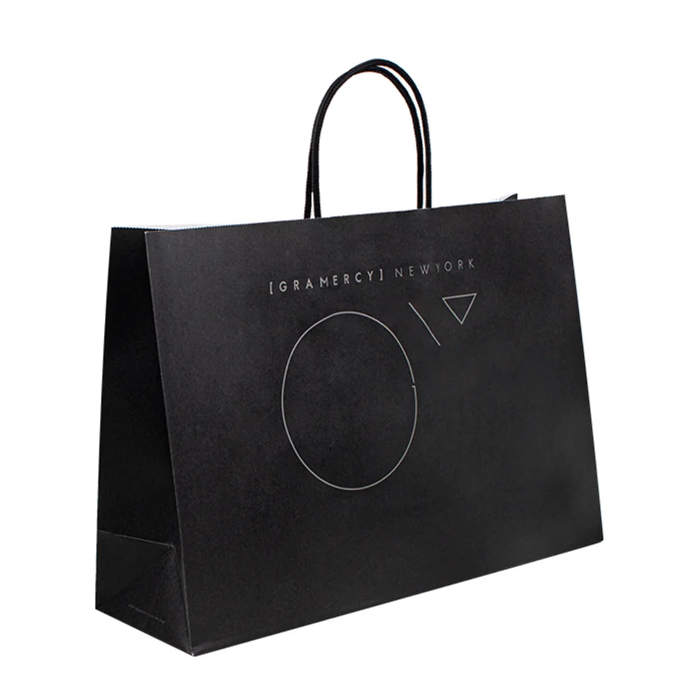 Custom Kraft Paper Shopping Bags | FSC Certified | Twisted Handles | 200 MOQ | Logo Print