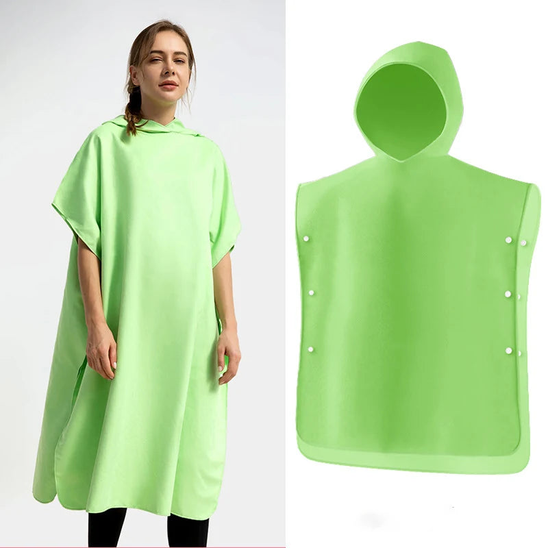 Custom Synthetic Anti-Odor Beach Changing Robe Poncho