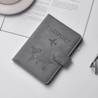 Custom PU Leather Passport Wallet: RFID Blocking, Embossed Logo, Zipper Closure for Travel