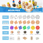 FSC Certified Wooden Yoga Dice 20mm | Custom Exercise Poses | OEM ODM Bulk
