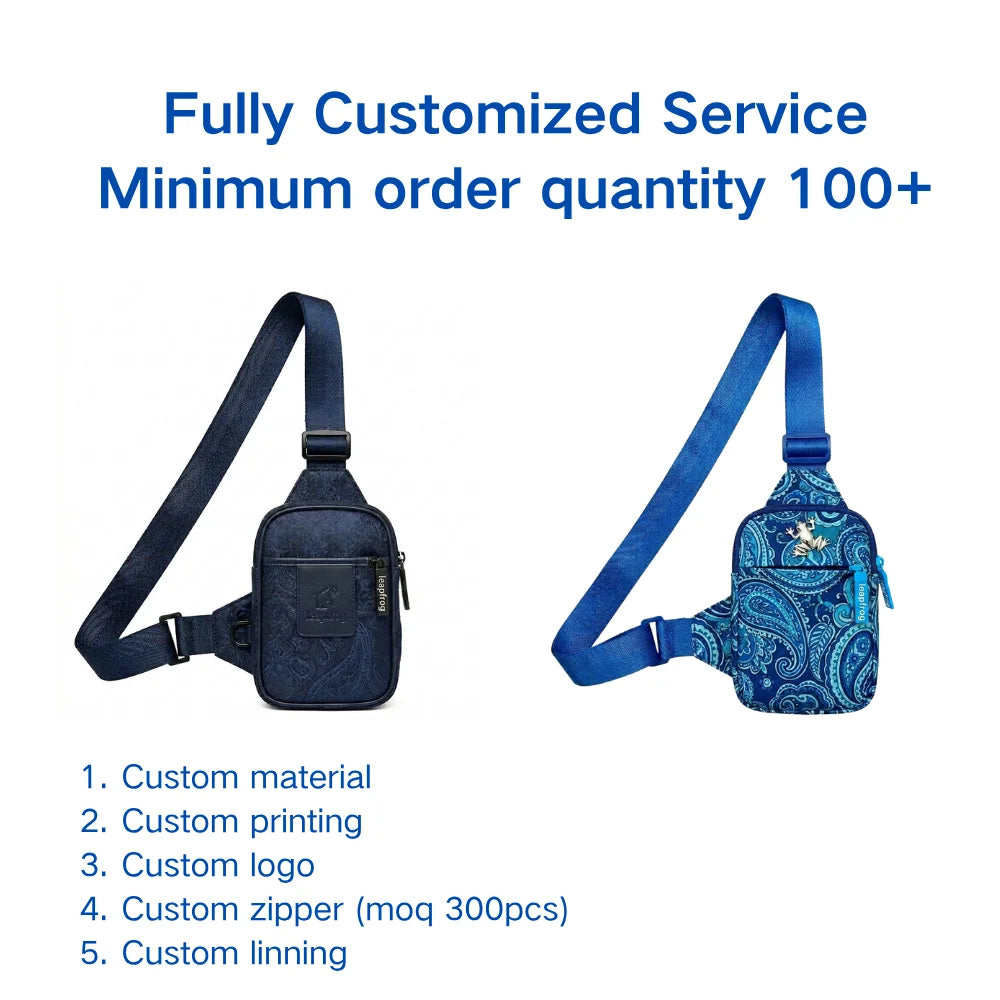 Mini Oxford Chest Bag | Custom Logo 10-Piece MOQ
