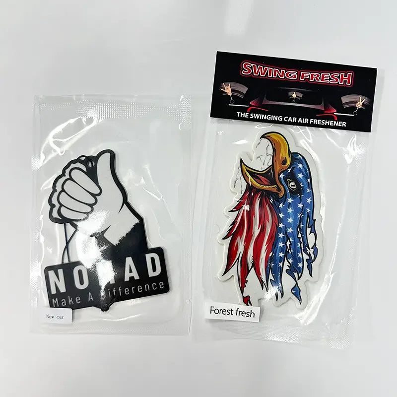 Custom Die Cut Air Fresheners | 50 Pcs MOQ, 100+ Scents | Custom Logo