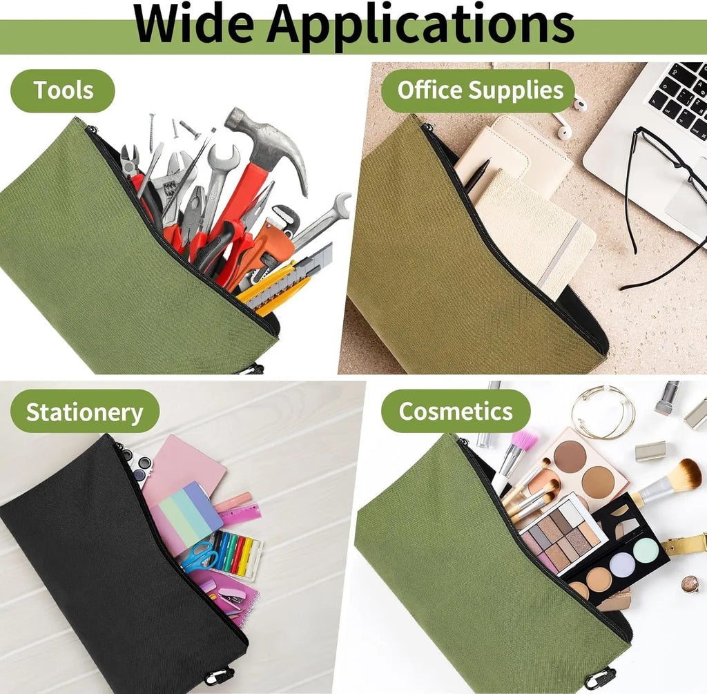600D PVC Coated Nylon Tool Bag | Zipper Pouch