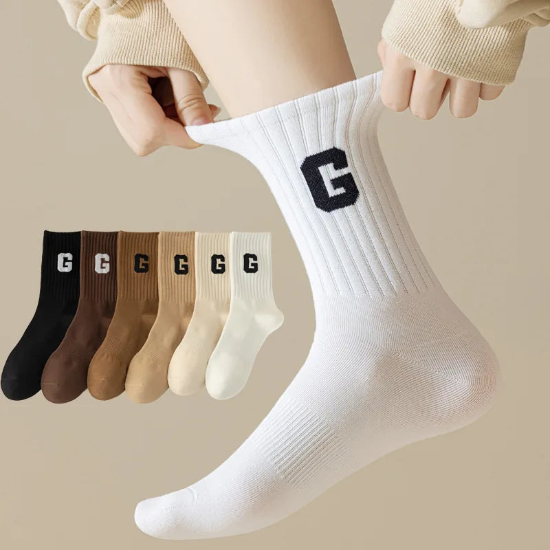 Custom Jacquard Logo Socks | 86% Cotton Crew Socks