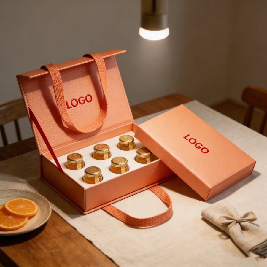 ISO9001 Custom Stamped Logo Gift Box | MOQ 500 Boxes