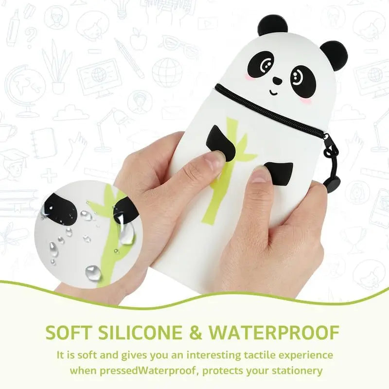 Custom Silicone Pen Holder with Logo | LFGB Certified, Foldable Animal Shape, 500 MOQ