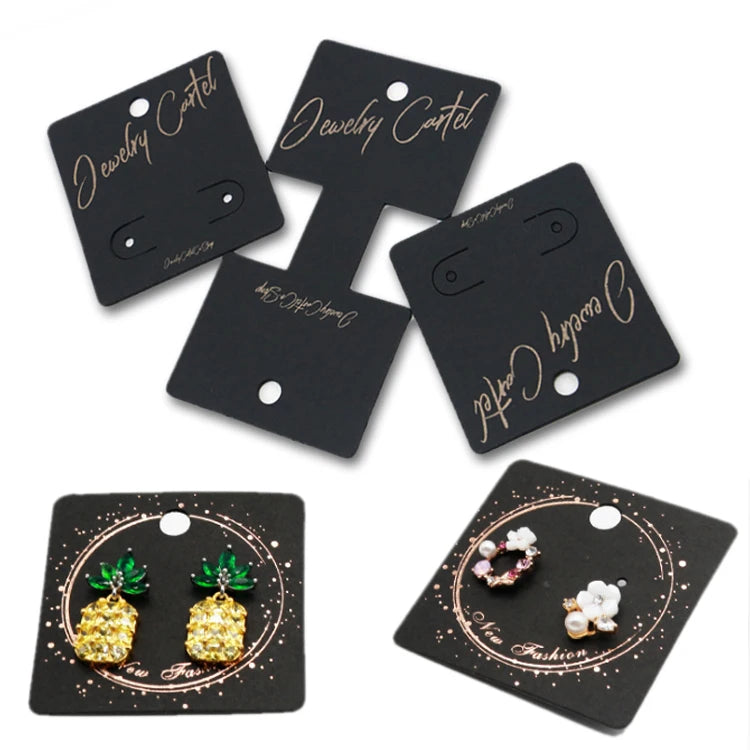 Custom Jewelry Display Cards Wholesale | Offset Hot Stamp 15-Day Lead