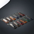Custom Genuine Leather Keychain with Logo | 10-Piece MOQ