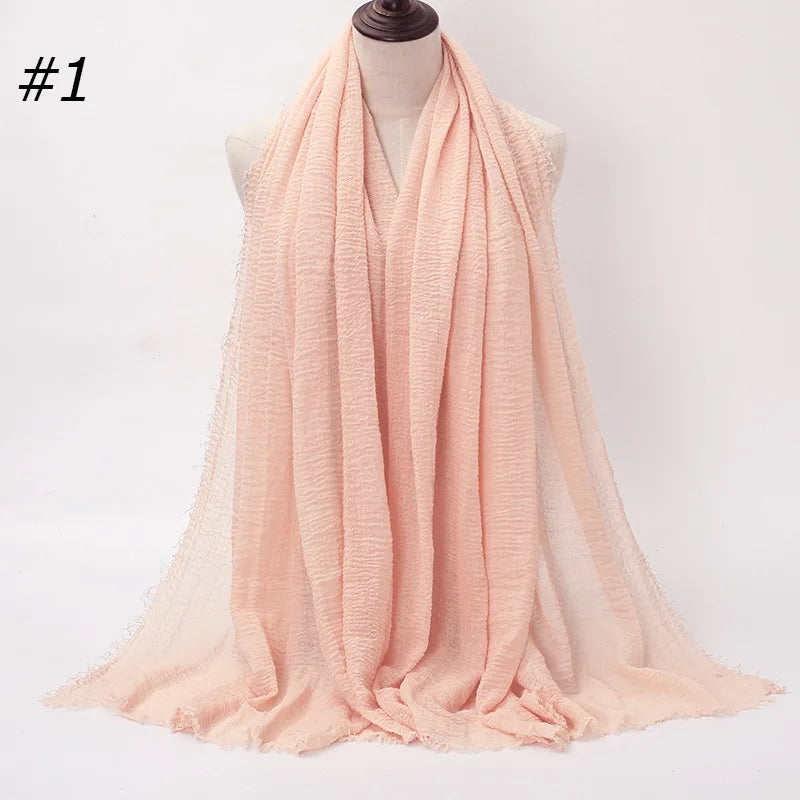 Wholesale Polyester Scarves: 105 Colors, 10-Day Lead, 90x180cm | Spring/Summer Women's Fashion