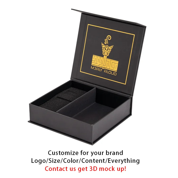 Custom Rigid Gift Boxes with Logo | MOQ 500 | Magnetic Closure