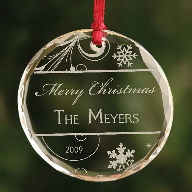 K9 Crystal Ornaments 50 pcs | Custom Logo Christmas