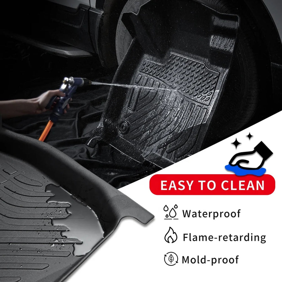 Custom TPE Floor Mats and Cargo Liner Set for Volvo XC90 PHEV 6-Seater 2025-2026