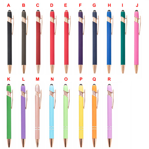 2-in-1 Capacitive Stylus Pen: 100 MOQ, Aluminum, Laser Engraving | Custom Logo Promotional Pens