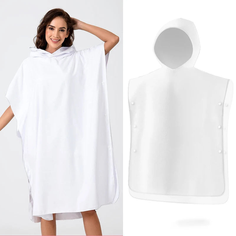 Custom Synthetic Anti-Odor Beach Changing Robe Poncho