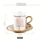 Custom Porcelain Coffee Cup | Luxury Espresso Cup Saucer Set