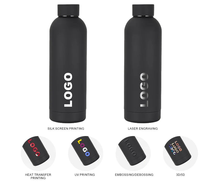 Custom 304 Stainless Steel Water Bottles 100 MOQ | Double Wall Vacuum Insulated