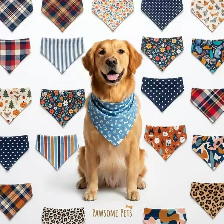 Custom Pet Bandanas | Heat Sublimation Dog Scarves
