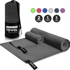 Custom Microfiber Sport Towel with Logo | Quick-Dry, 200gsm, 50 MOQ, 6 Sizes
