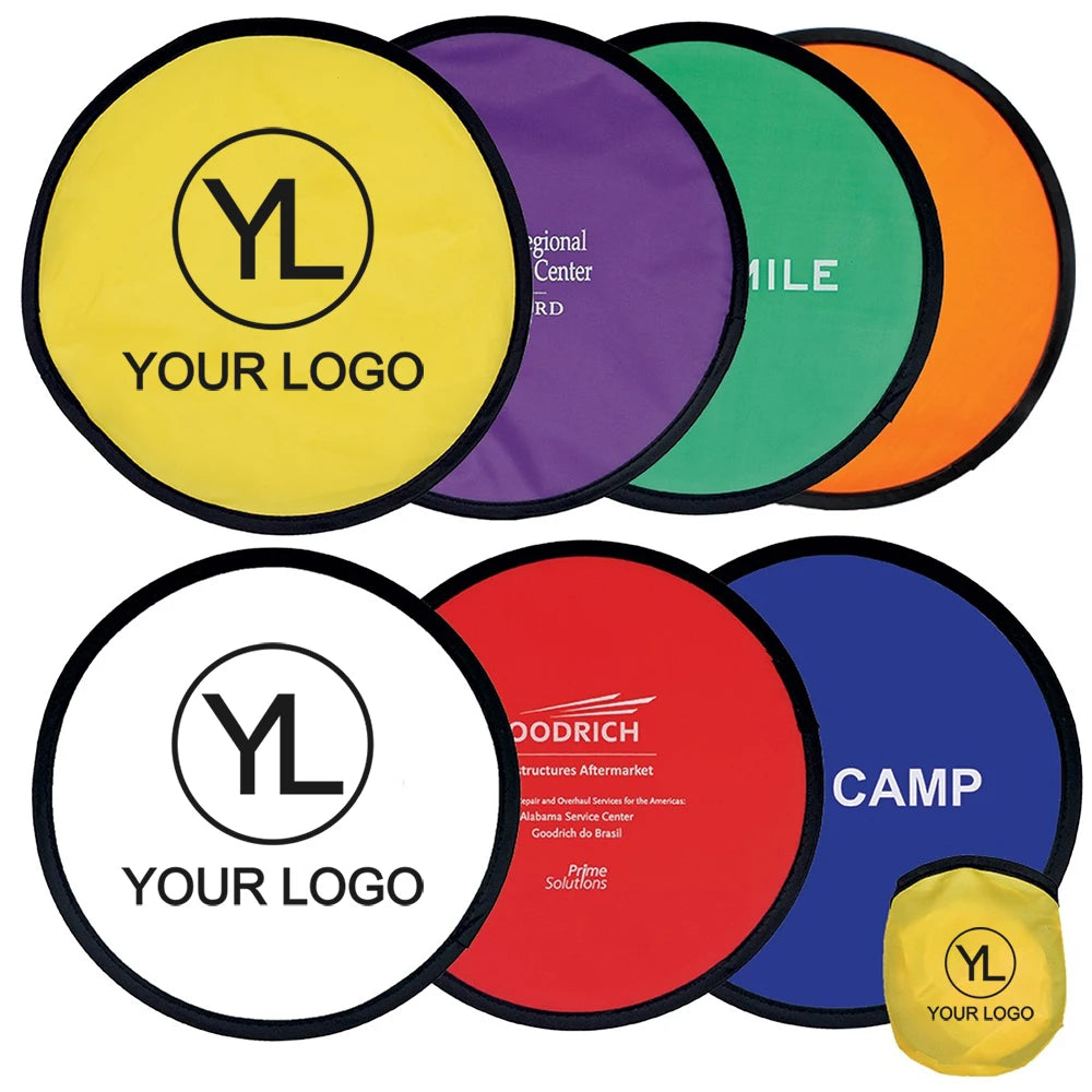 Custom Logo Folding Nylon Flyer Flying Disc for Giveaways | MOQ 100
