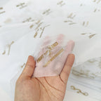 Custom Tissue Paper: 100 MOQ, 17gsm, Virgin Wood Pulp | Single-Color Logo Wrapping Paper
