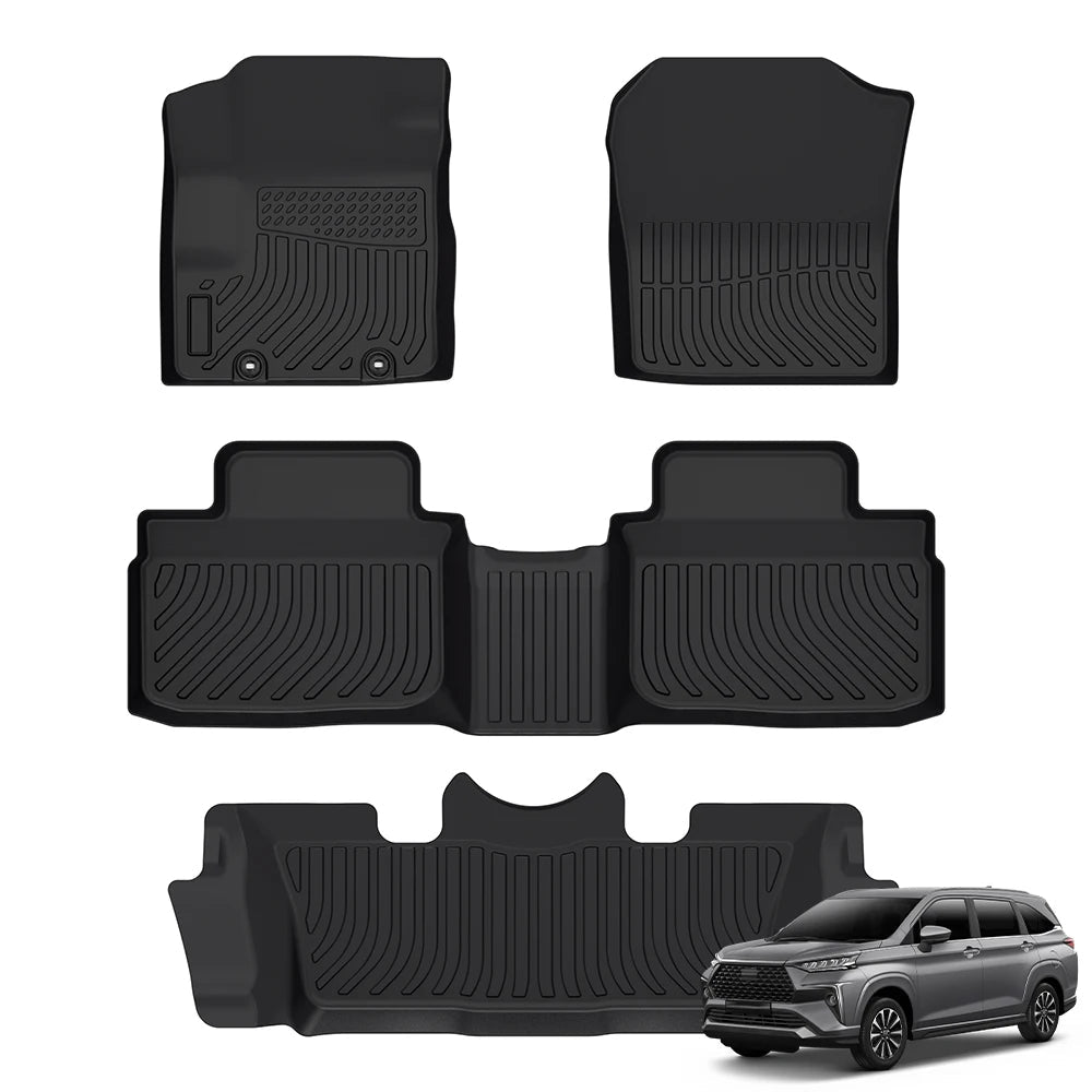Toyota Avanza & Veloz 2022-2024 Custom Fit TPE Floor Mats Full Set