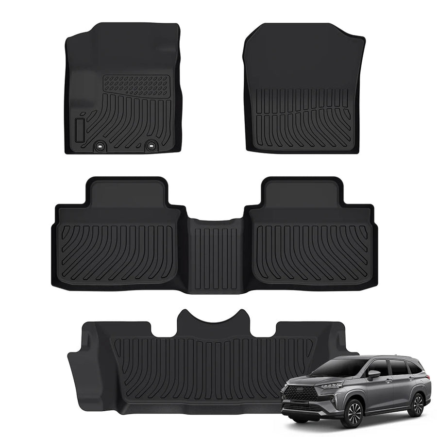 Toyota Avanza & Veloz 2022-2024 Custom Fit TPE Floor Mats Full Set