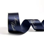 Custom Printed Satin Ribbon | 64 Colors | Gold Foil Logo | 5000m MOQ