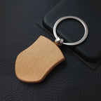 Custom Solid Wood Keychains | Laser Engraved Logo | 1,000-Piece MOQ | Promotional & Hospitality