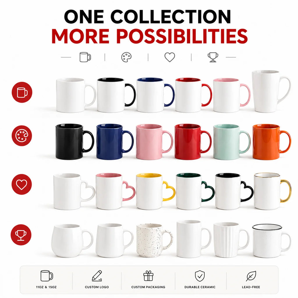 Custom Sublimation Mug | 200 MOQ for Corporate Gifts & Promotions