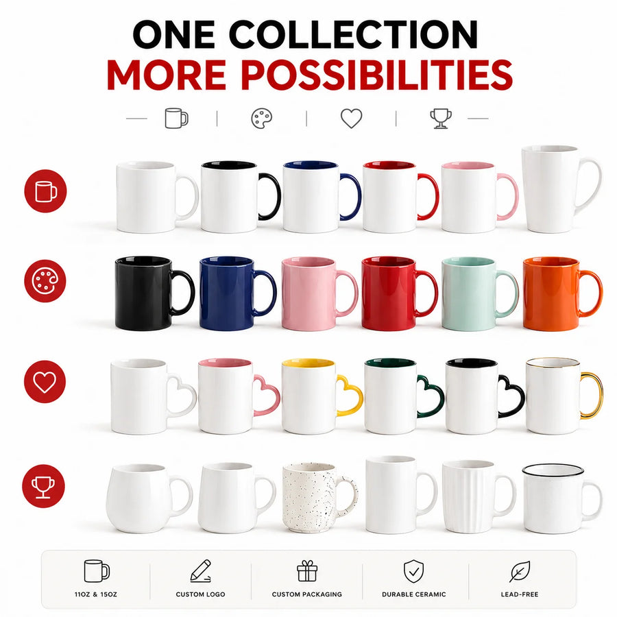 Custom Sublimation Mug | 200 MOQ for Corporate Gifts & Promotions