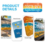 Custom Aluminum License Plates USA Size | Embossed Logo 0.3-1mm Thickness | Bulk Souvenirs