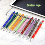 Custom 2-in-1 Stylus Ballpoint Pen with Logo | MOQ 10