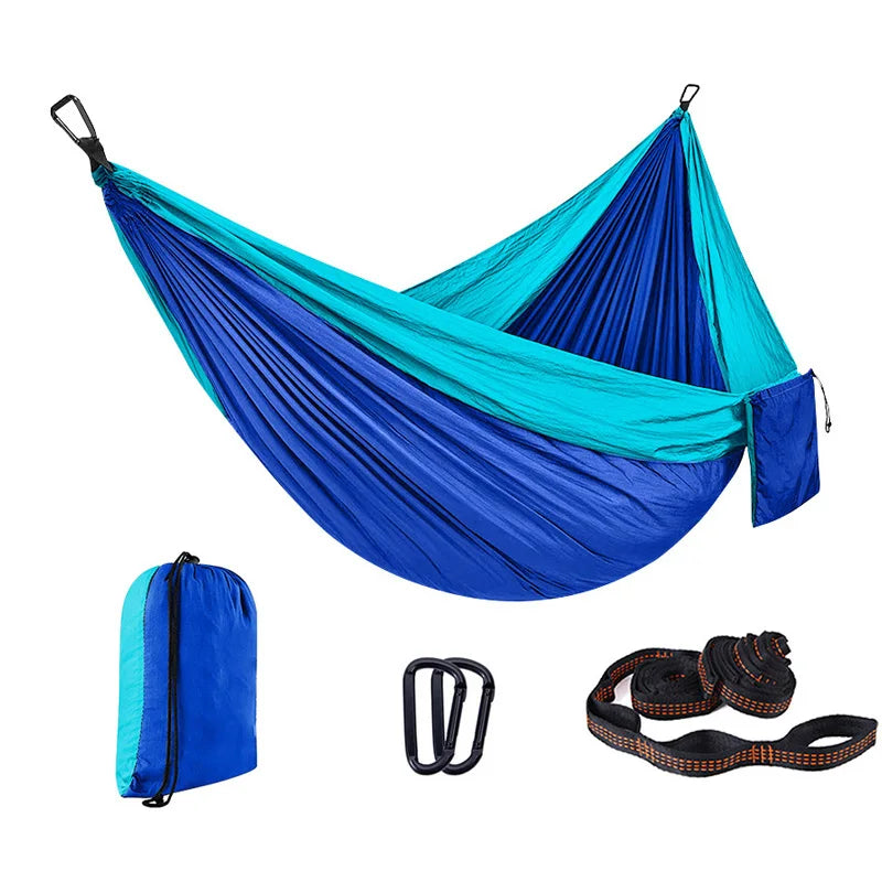 Custom 210T Parachute Nylon Hammock with Logo | 200kg Capacity, 1 MOQ, Camping