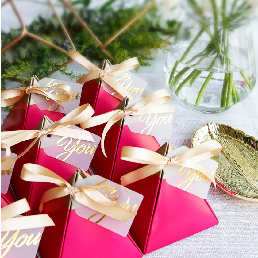 Triangle Favor Boxes | Wedding Favors | MOQ 50