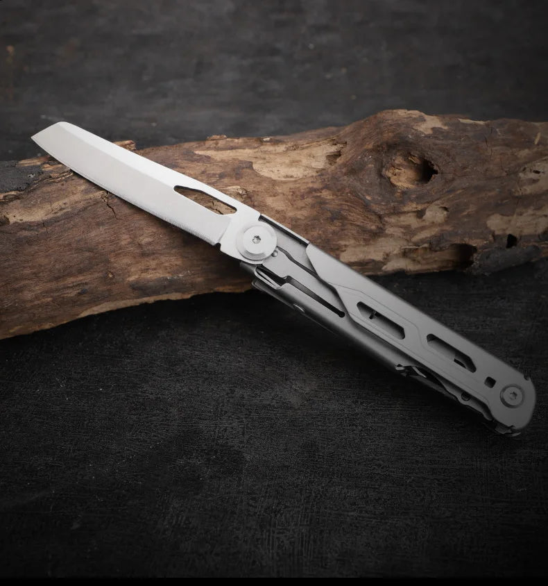 Custom Stainless Steel Multi-Tool Pocket Knife | Camping Survival